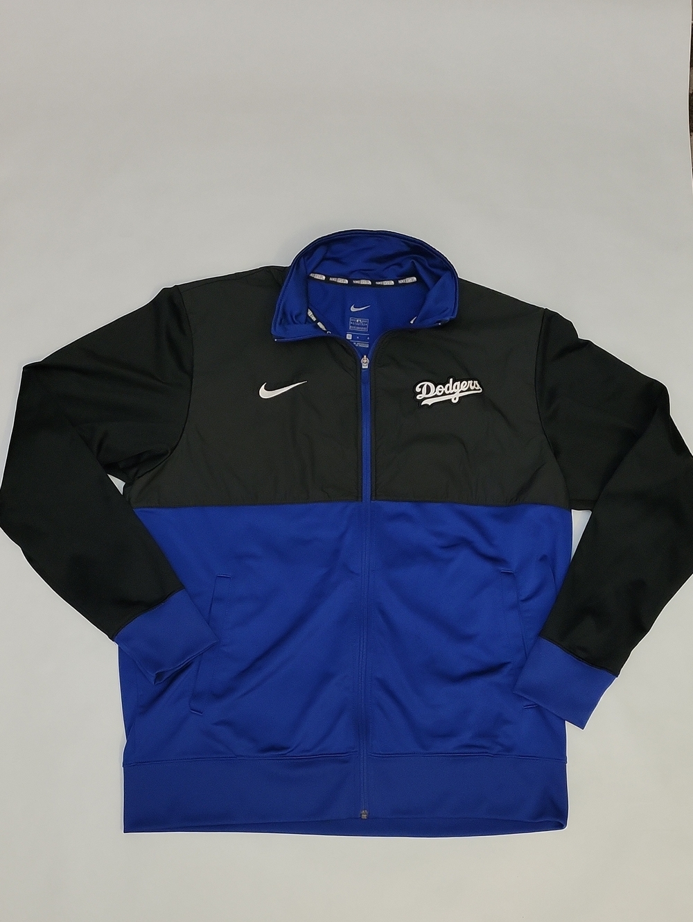 Nike BSBL Los Angeles Dodgers Jacket Mens Large Blue/Black Full Zip
